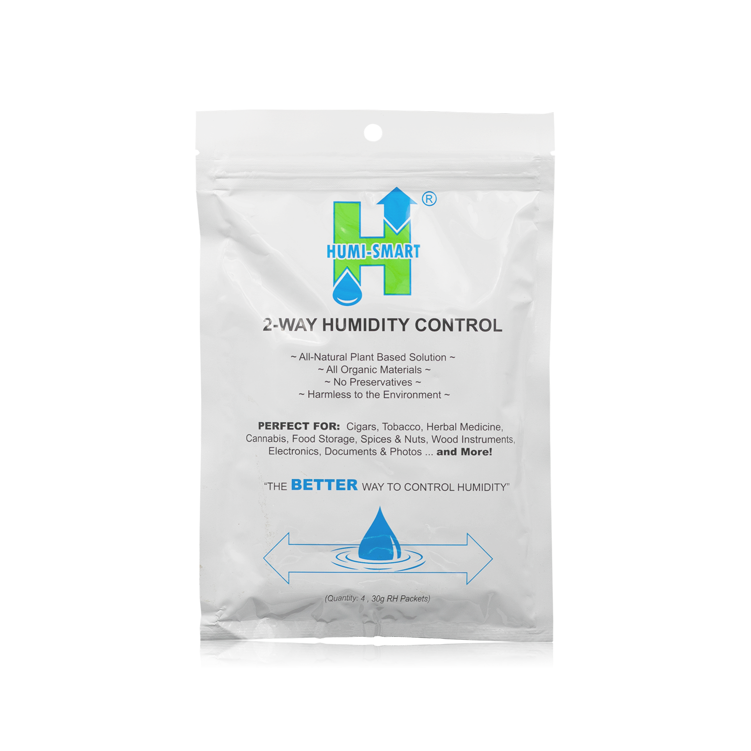 69% Humidity Control 4-Pack 30G | Humi-Smart-Moisturizer-Cuban Ashes