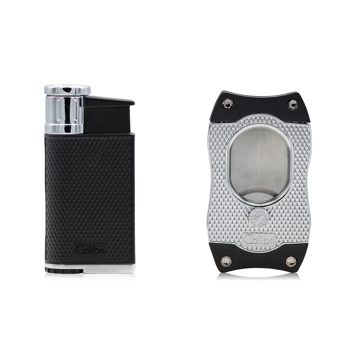 DUO Evo Lighter + S-Cut Silver | Colibri-Lighter - Cutter-Cuban Ashes