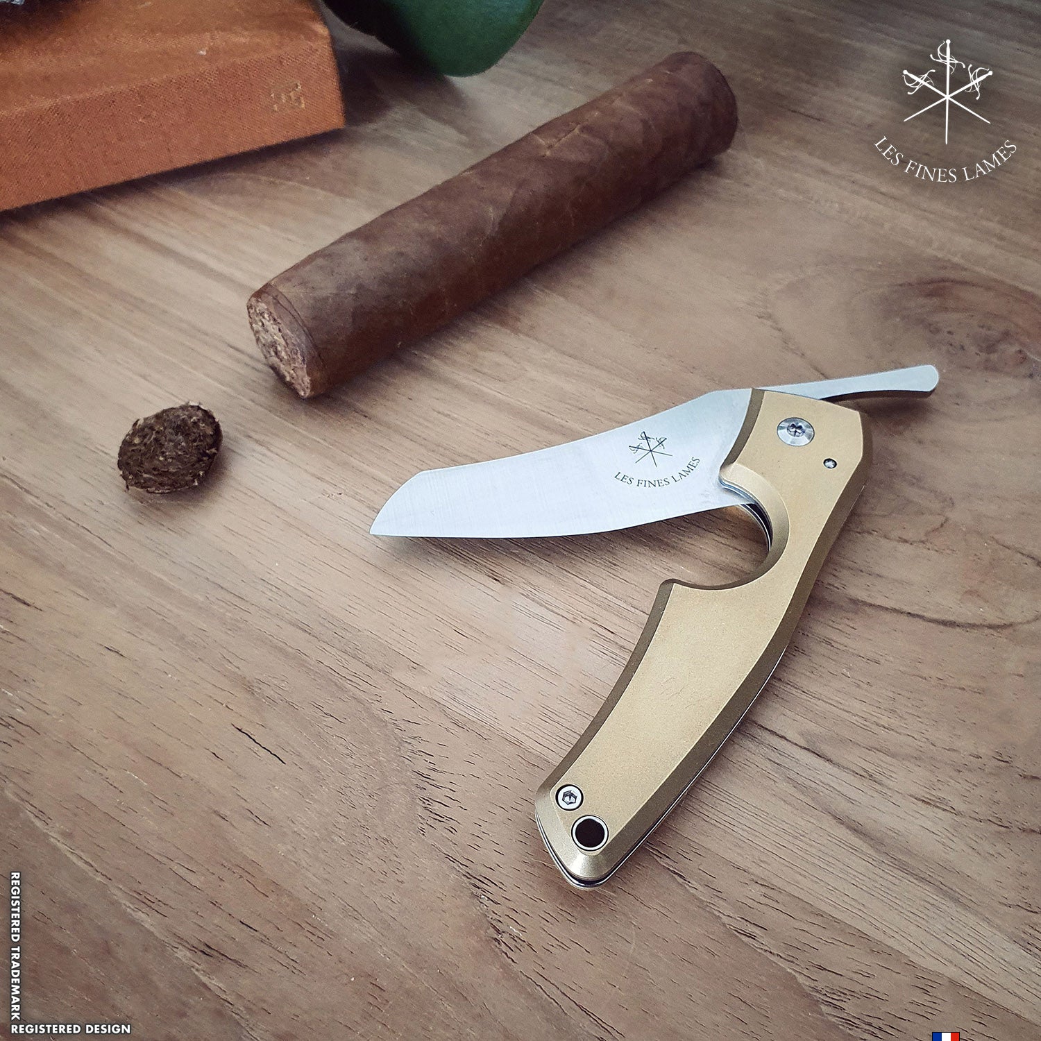 Le Petit - Compass - Cuba Brass | Les Fines Lames-Cutter-Cuban Ashes