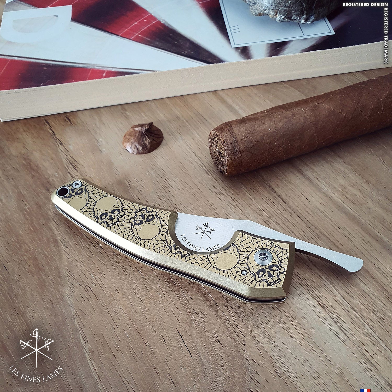 Le Petit - Brass Skulls | Les Fines Lames-Cutter-Cuban Ashes