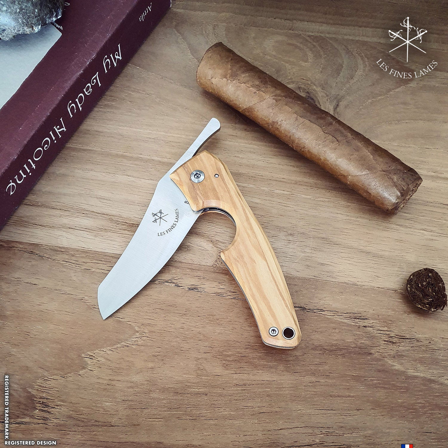 Le Petit - Compass - Cuba Olive | Les Fines Lames-Cutter-Cuban Ashes