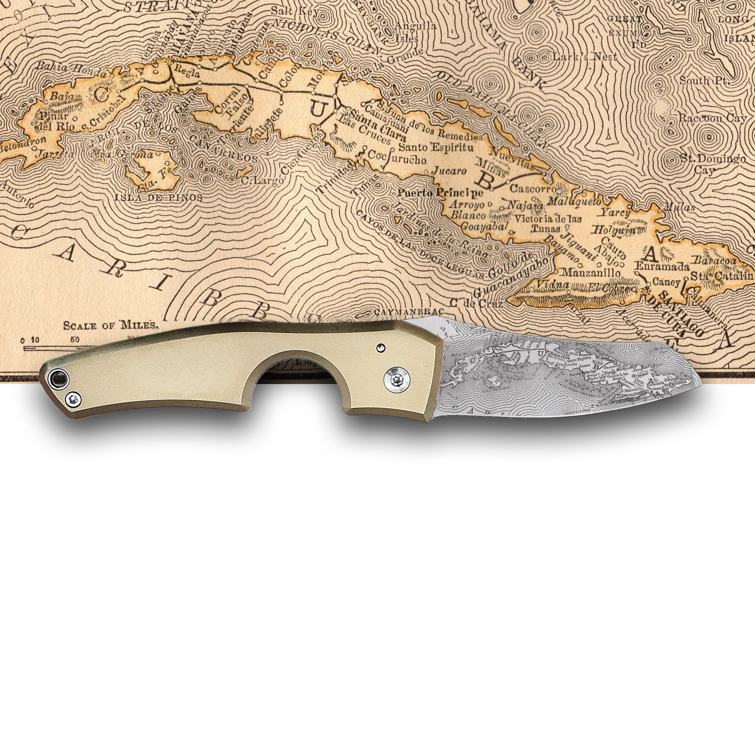 Le Petit - Compass - Cuba Brass | Les Fines Lames-Cutter-Cuban Ashes