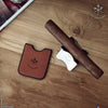 Tan Leather Cigar Stand | Les Fines Lames-Cigar Stand-Cuban Ashes