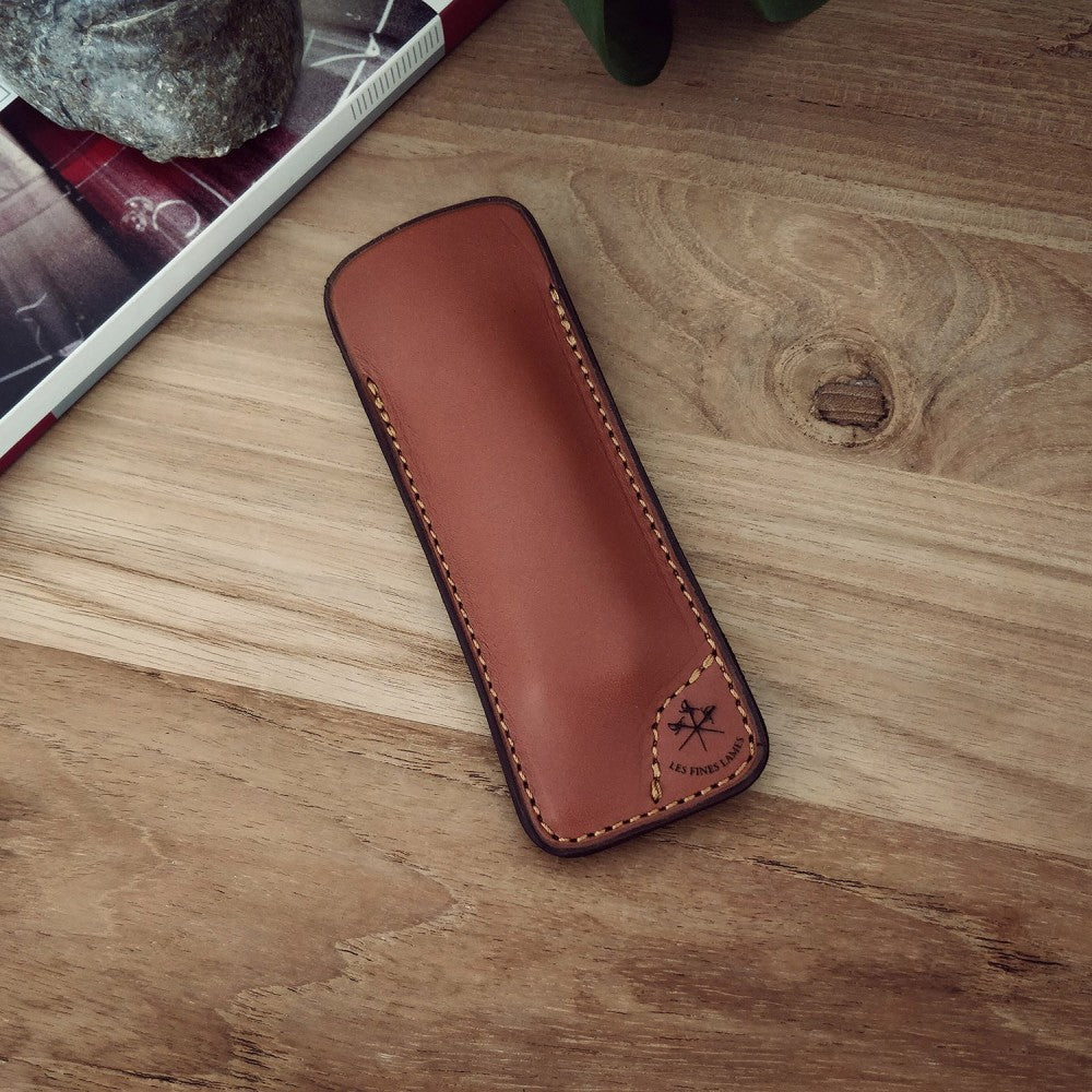 Tan Leather case for Le Petit | LES FINES LAMES-Cutter-Cuban Ashes